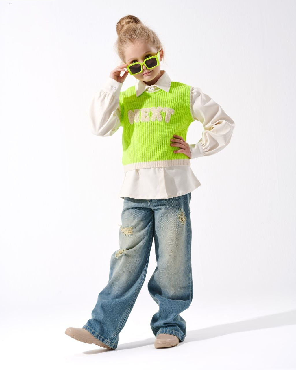 Next Chemise& Shirt - Lime Green