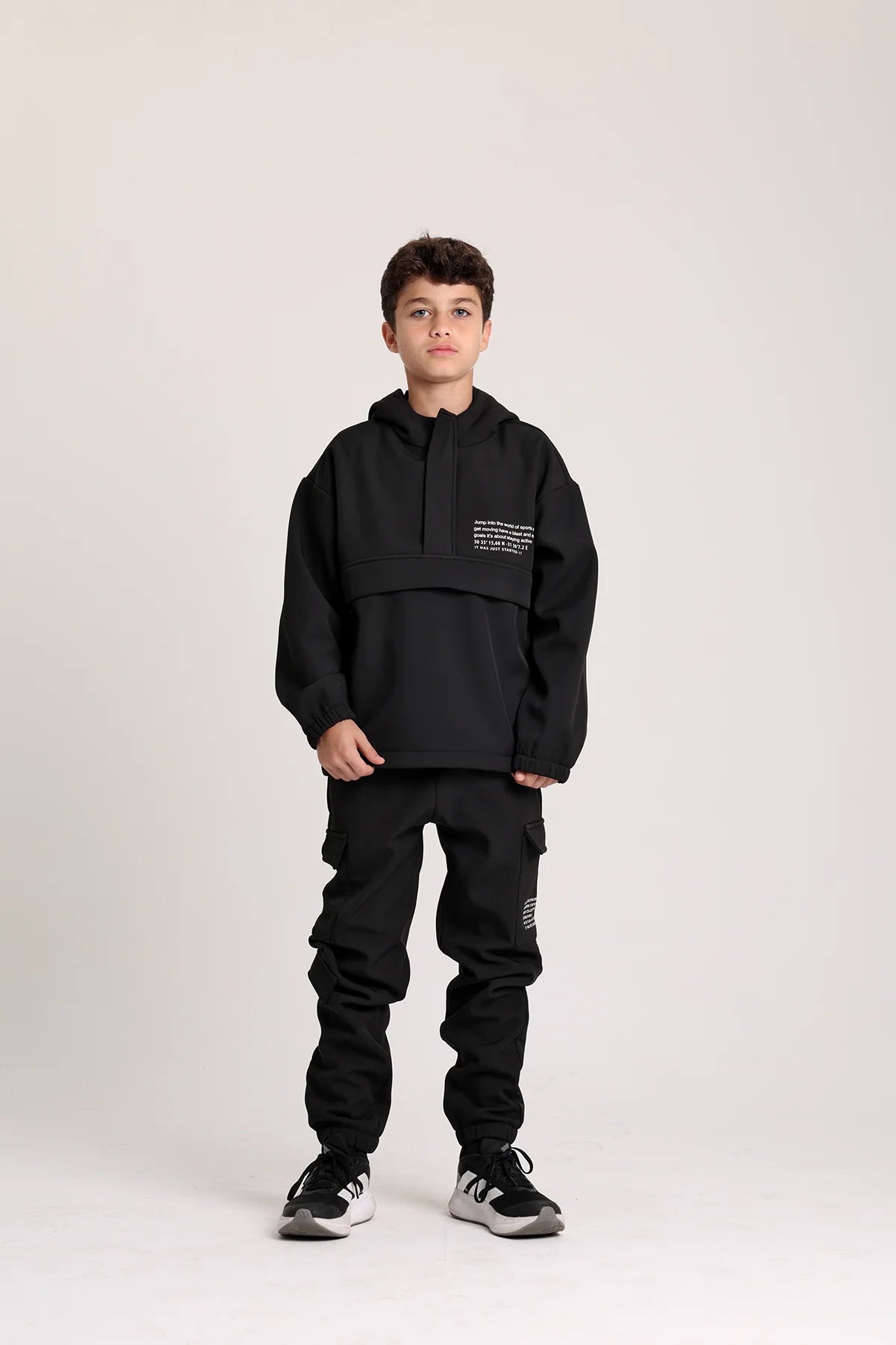 Soft Polar Track Suit - Black