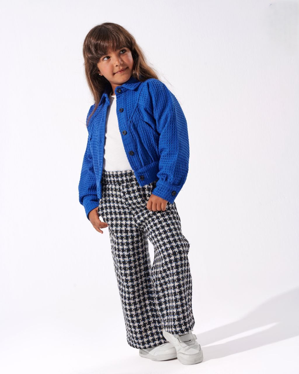 patterned Pant Set - blue