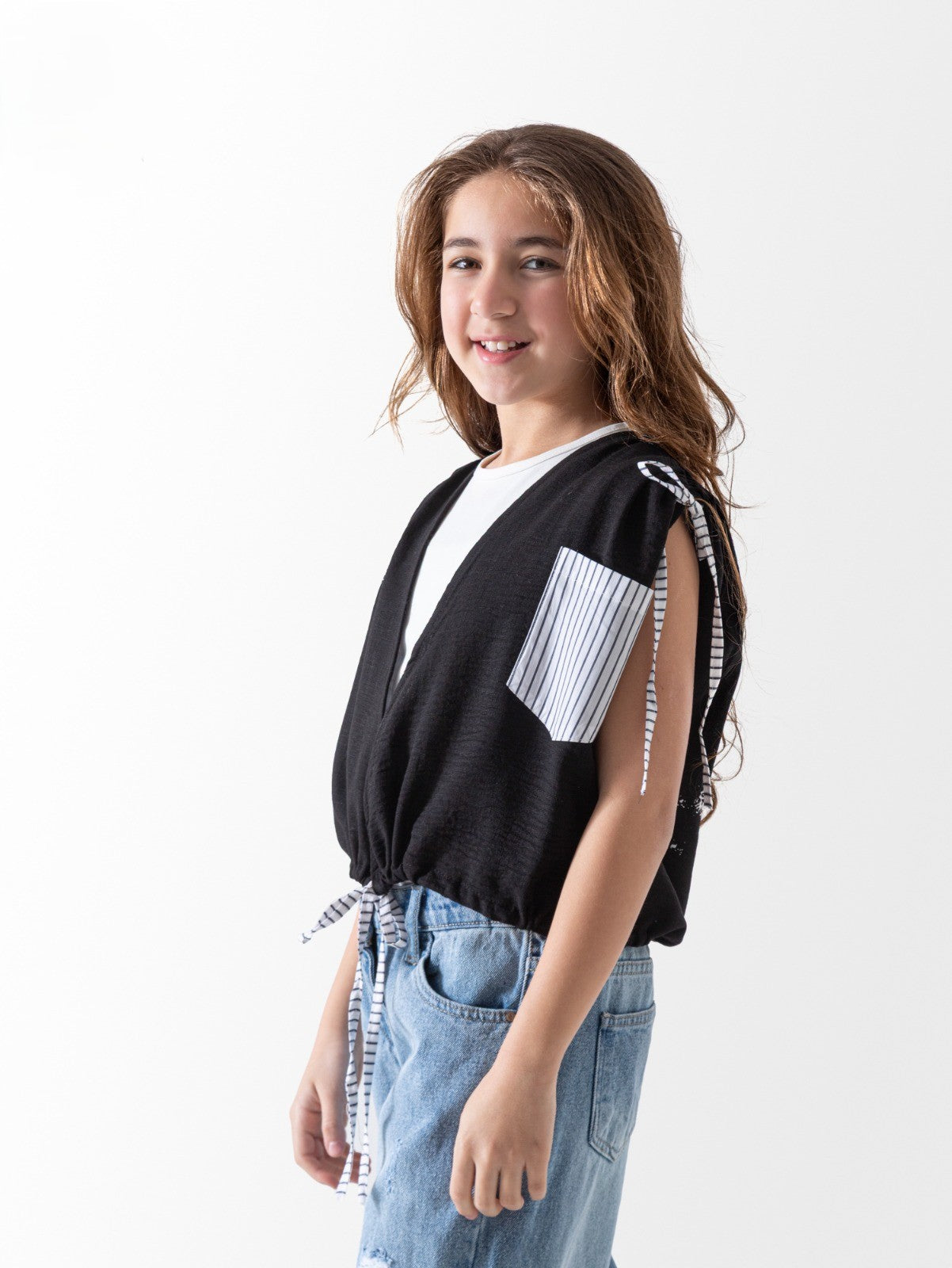 Black Pocket Top