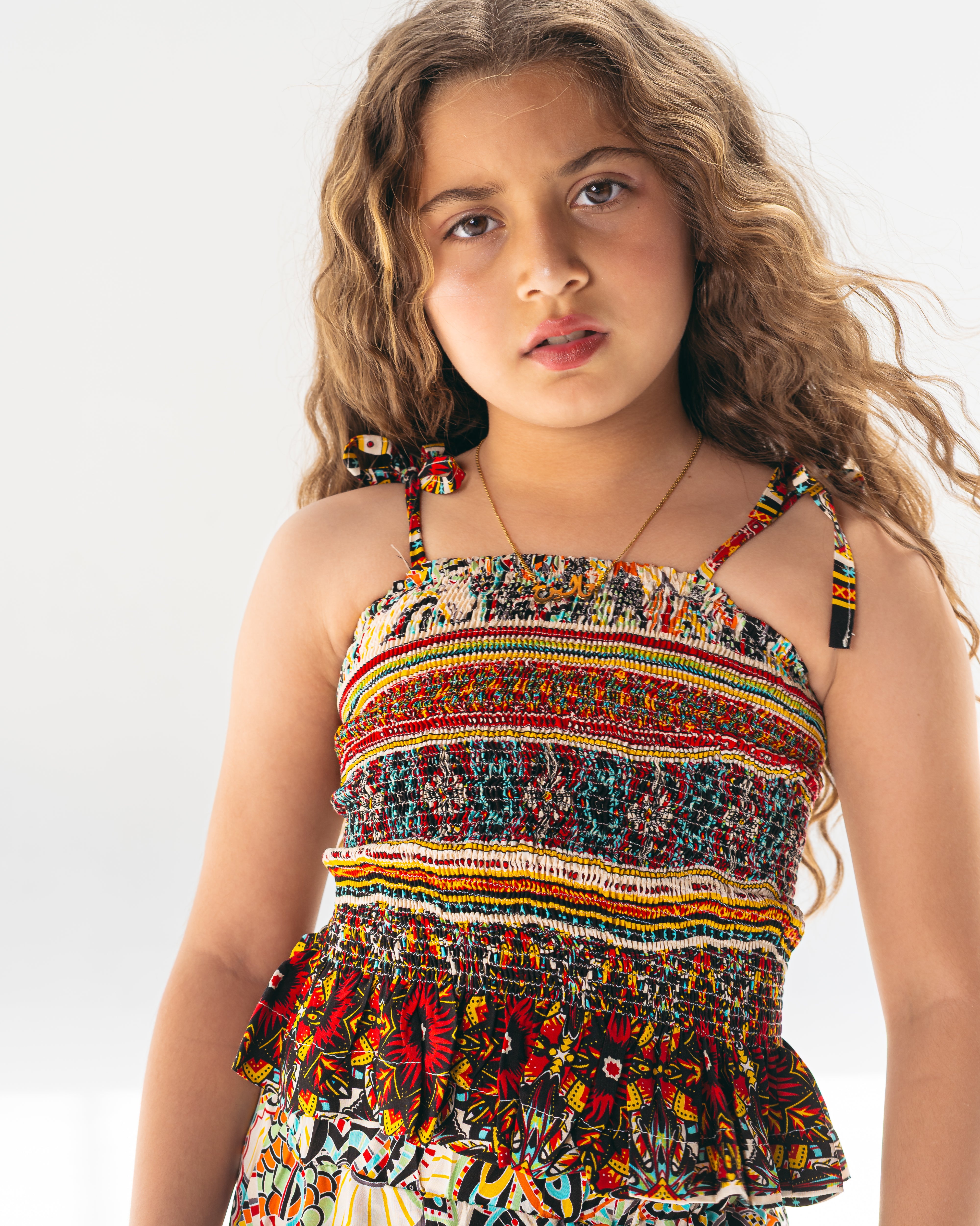 Flowy patterned set-Red
