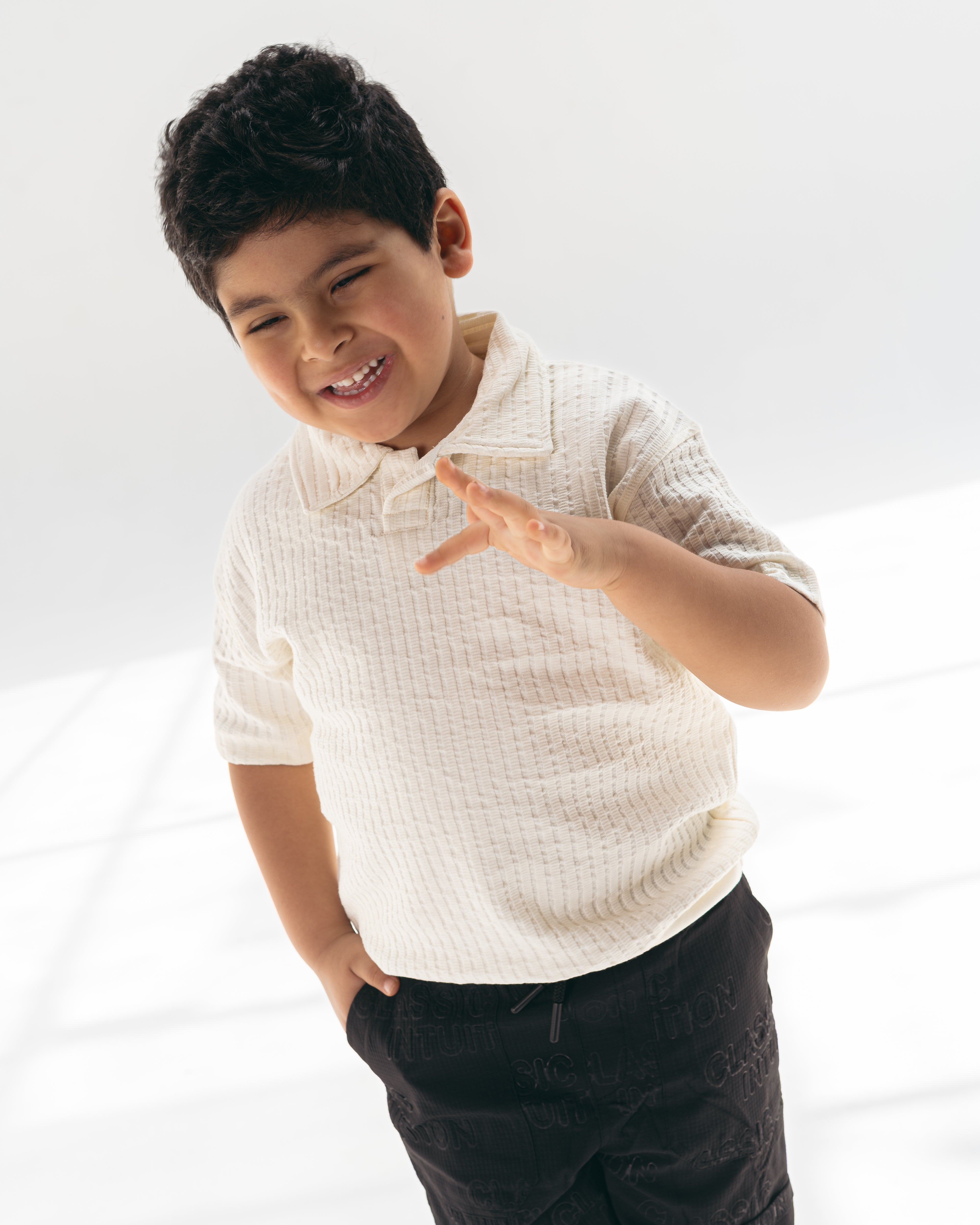 little man shirt-off white
