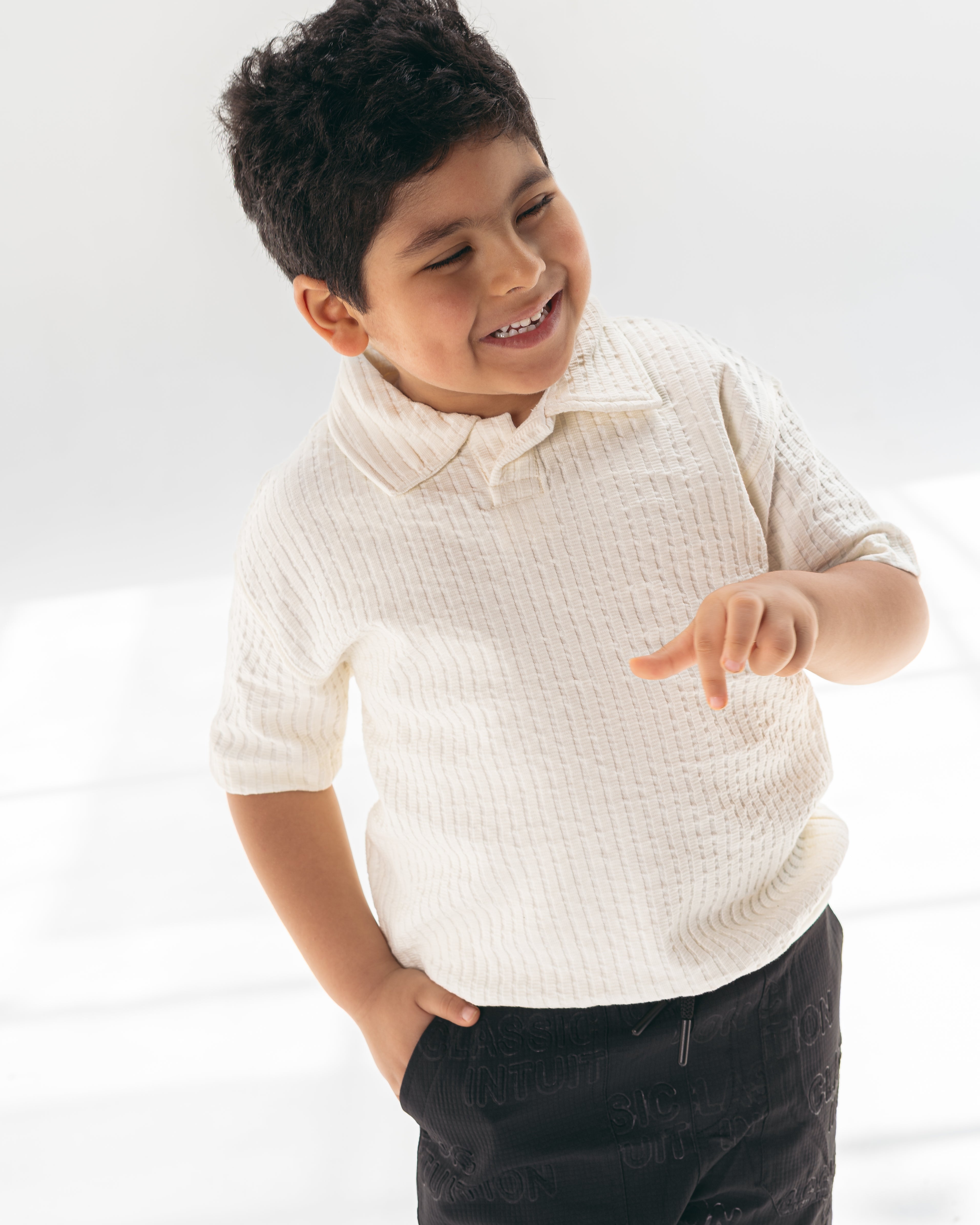 little man shirt-off white