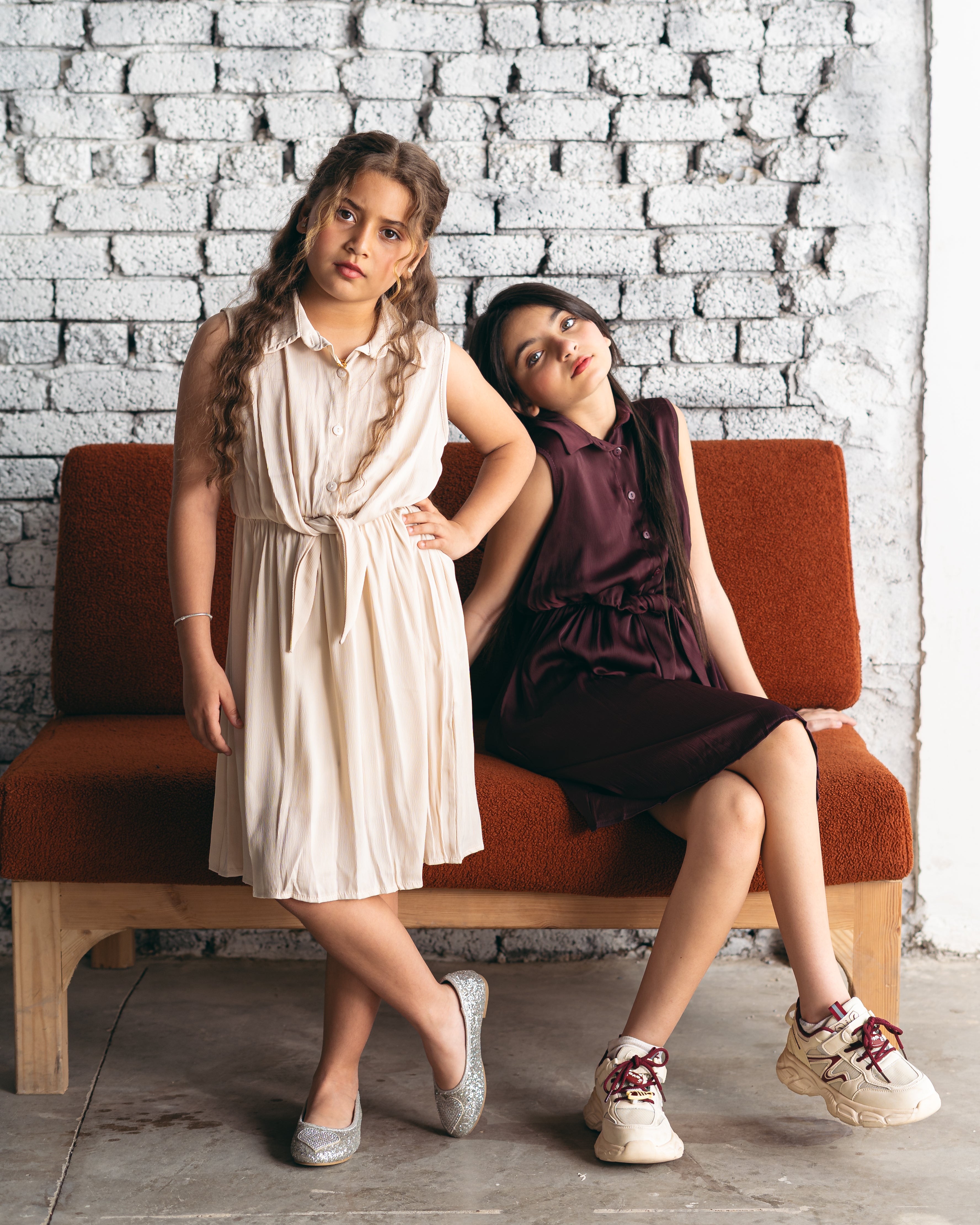 Silk Dress -Burgundy