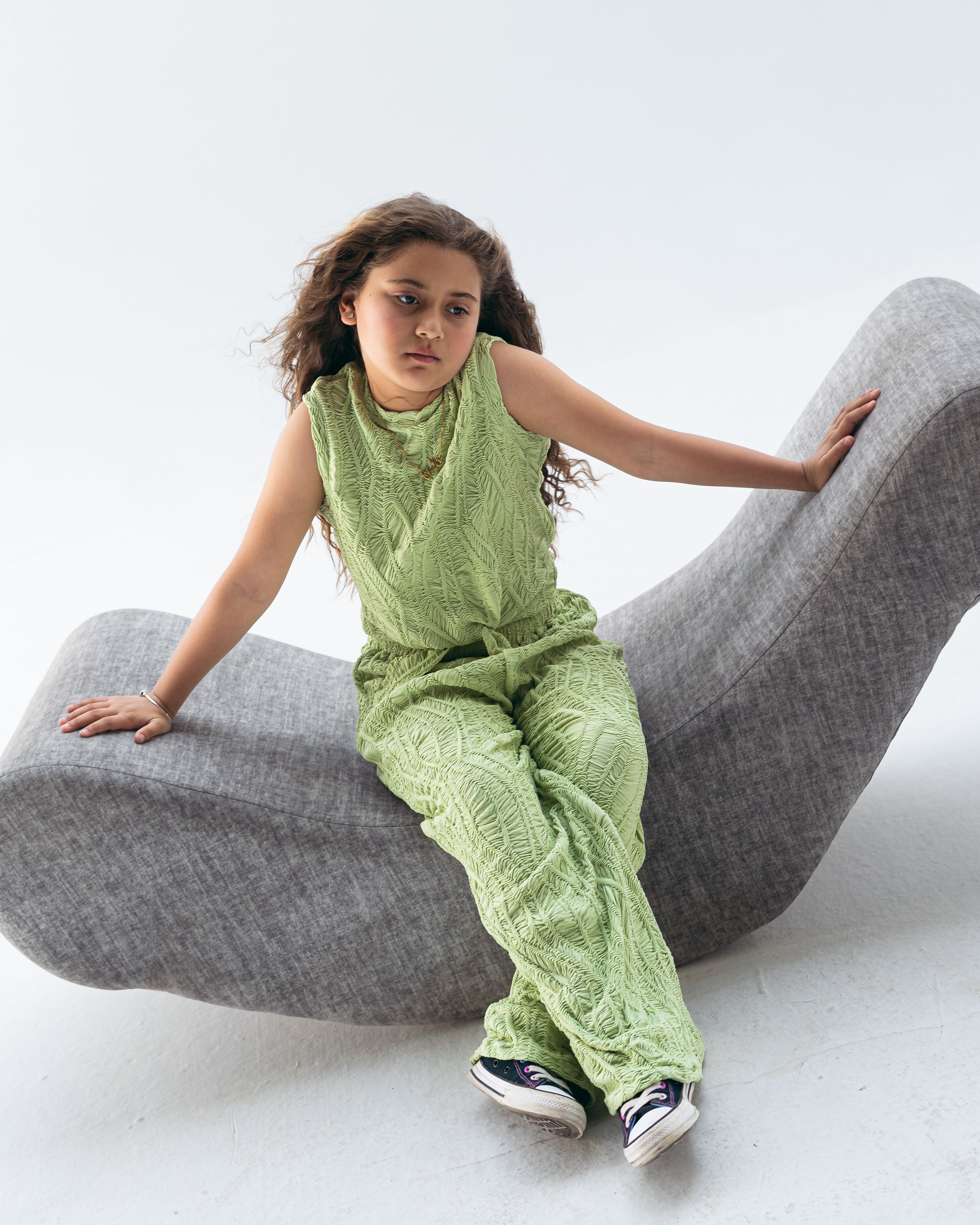 crushed vibrant set -lime