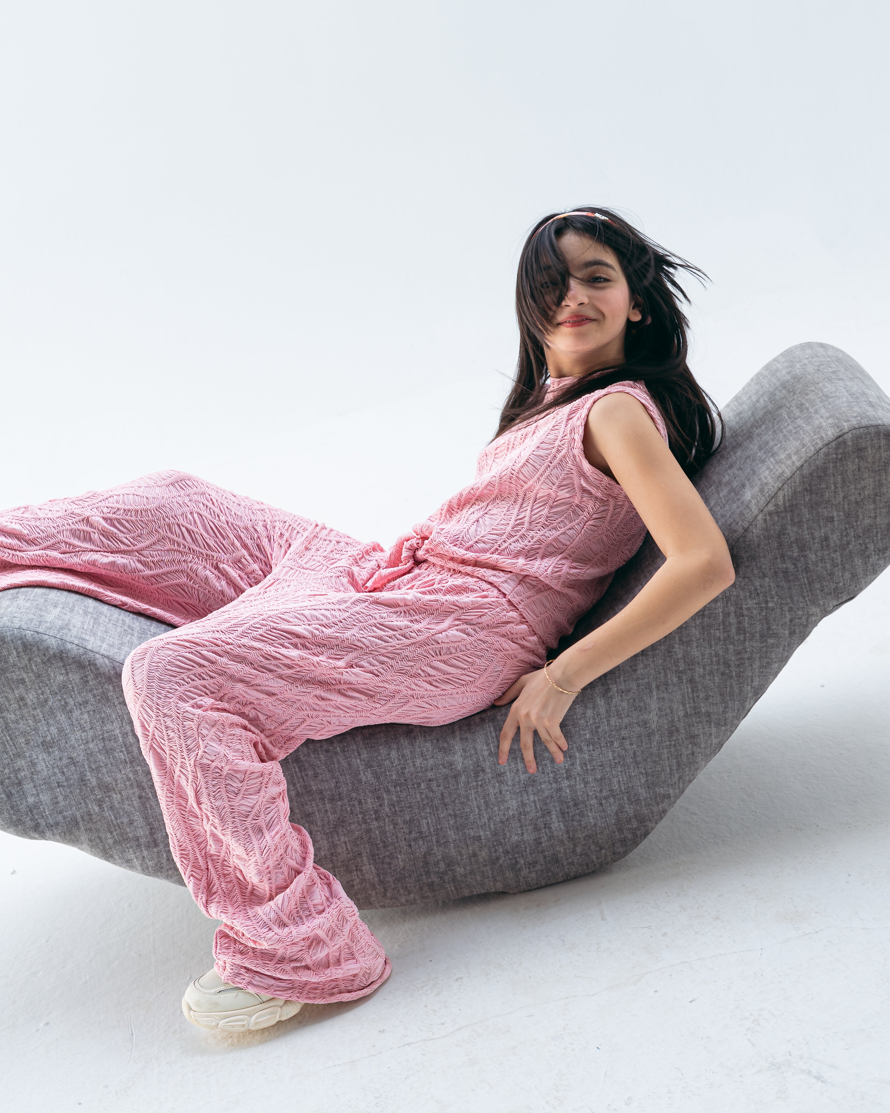 crushed vibrant set -pink