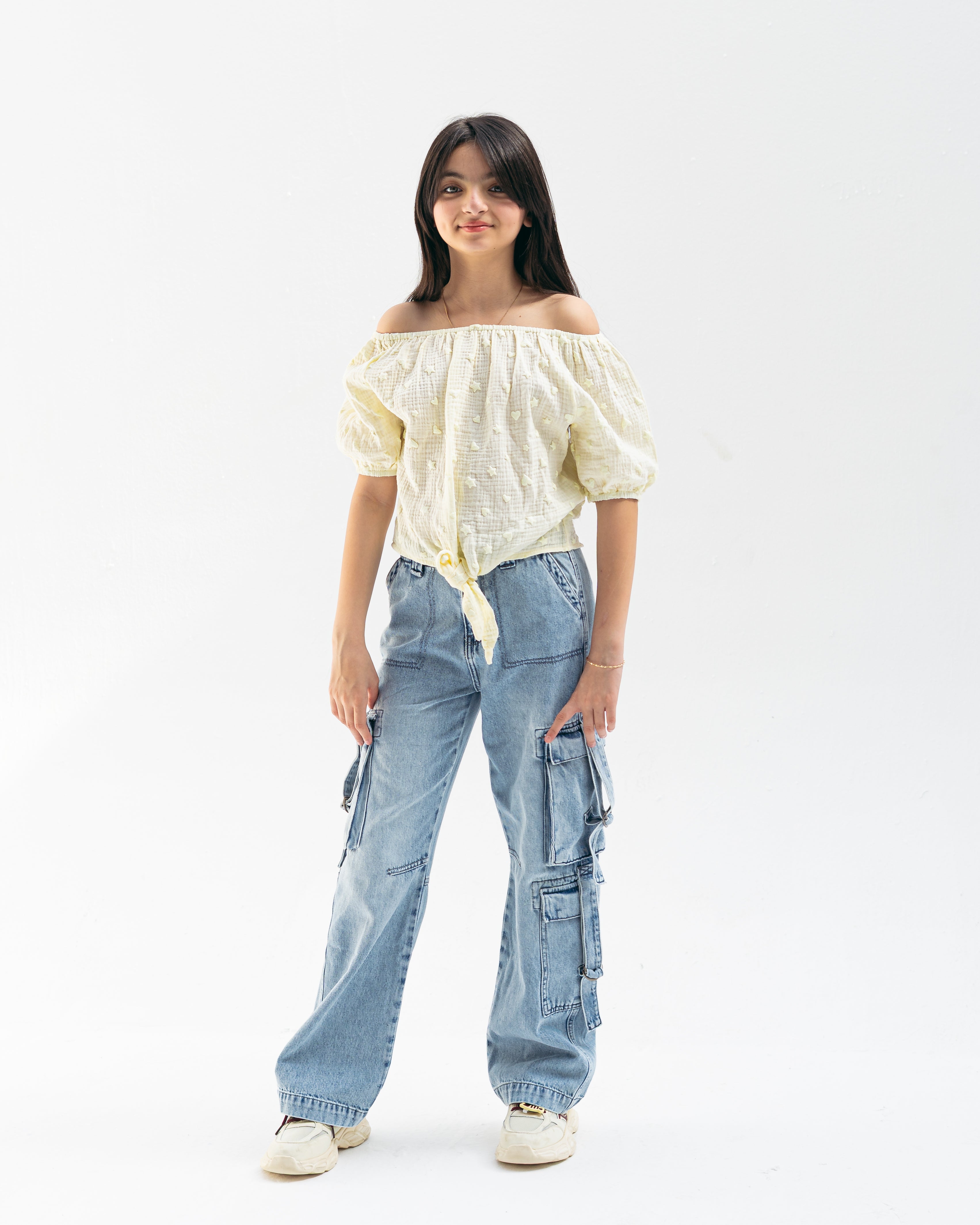 mini heart top-yellow