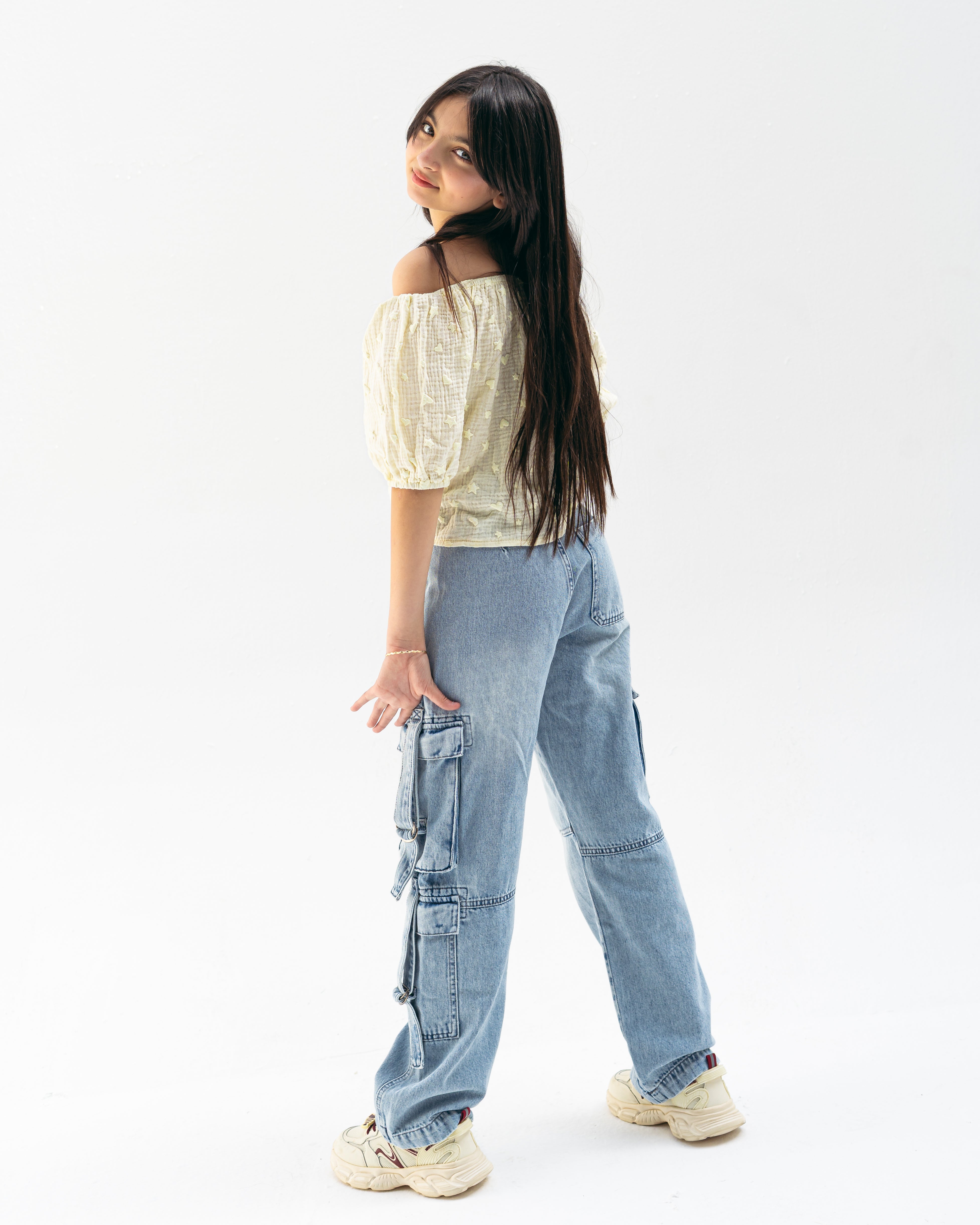 mini heart top-yellow