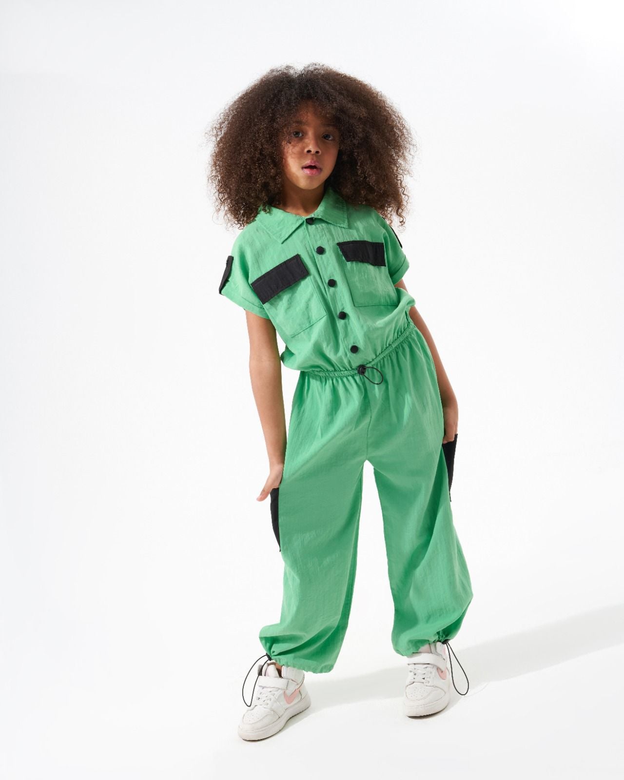 Breezy green jumpsuit