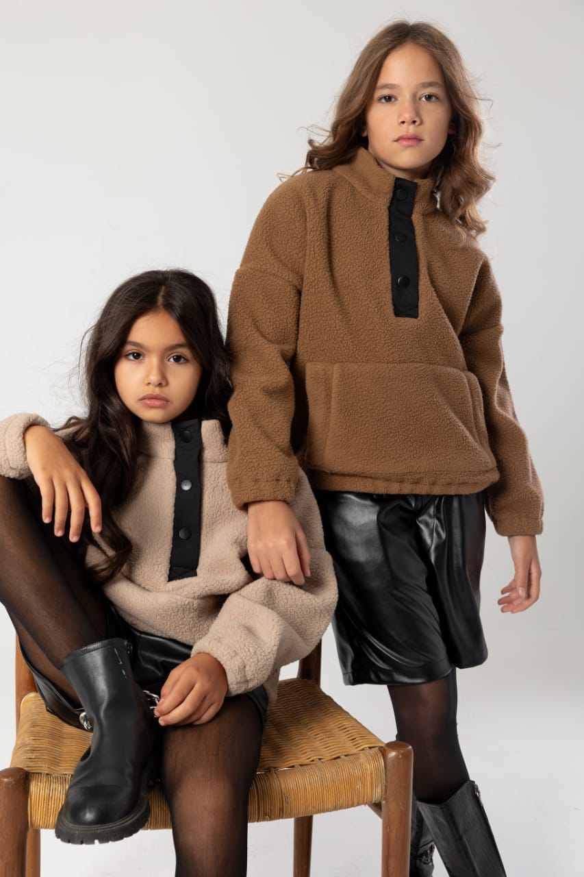 Heavy Plain Hoodie - Brown