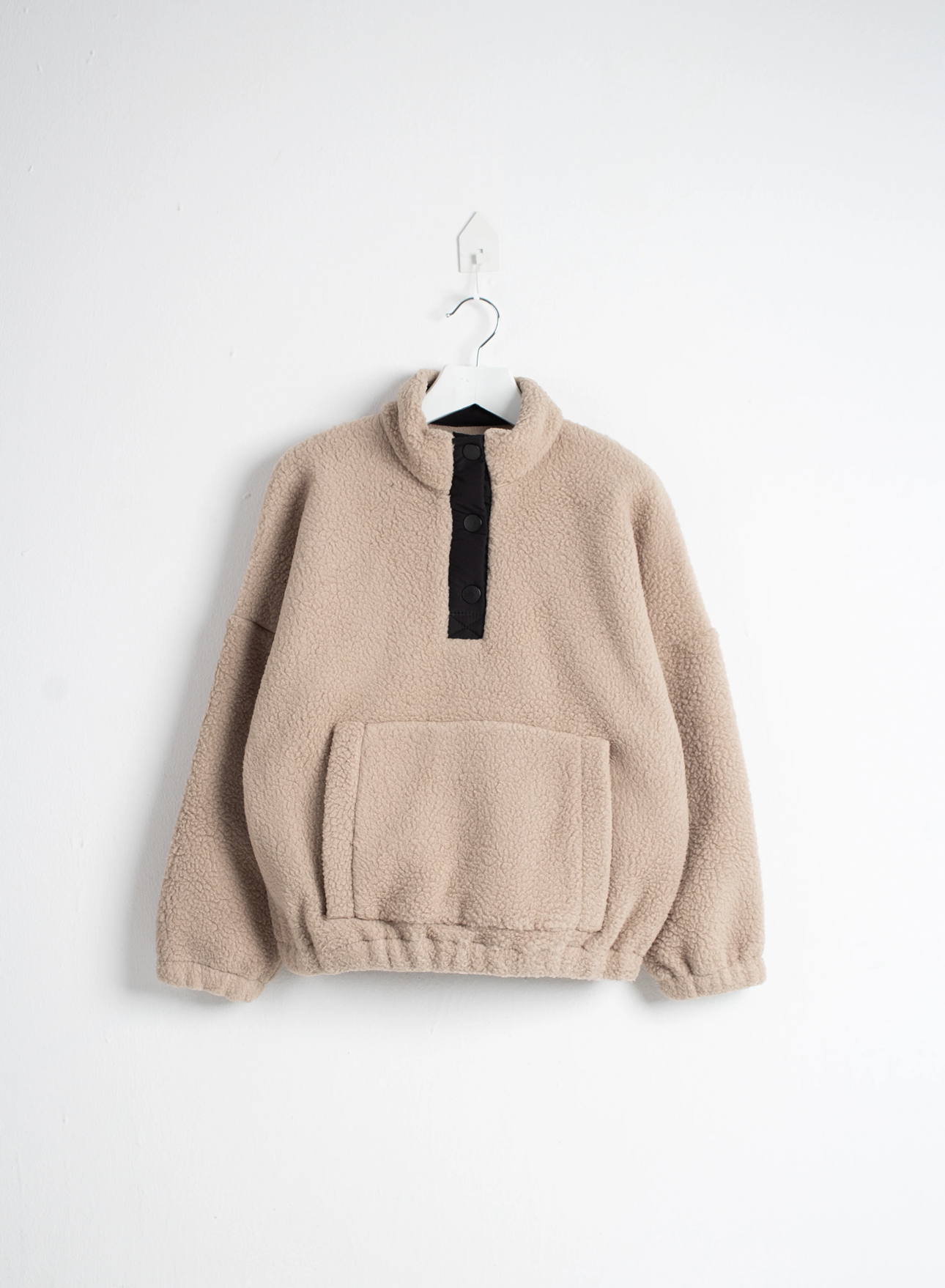 Heavy Plain Hoodie - Beige