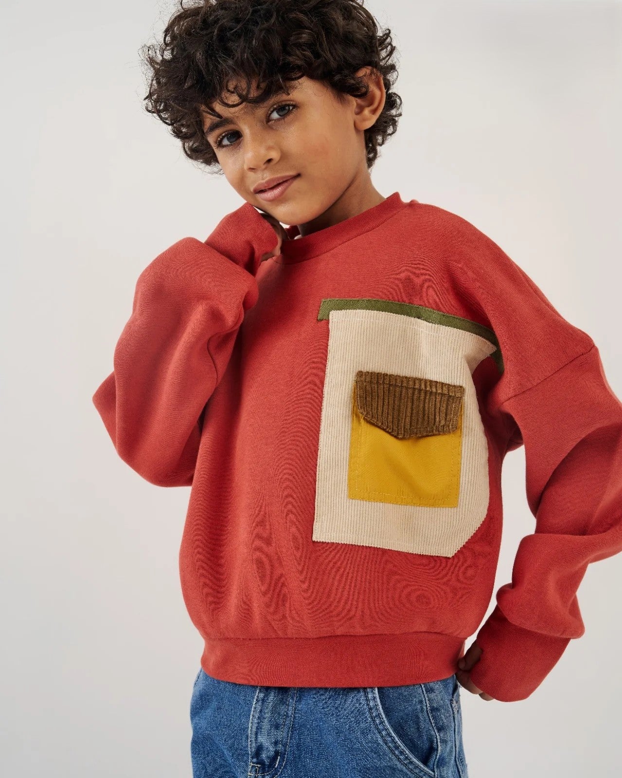 Pocket Sweatshirt - Burnt Orange