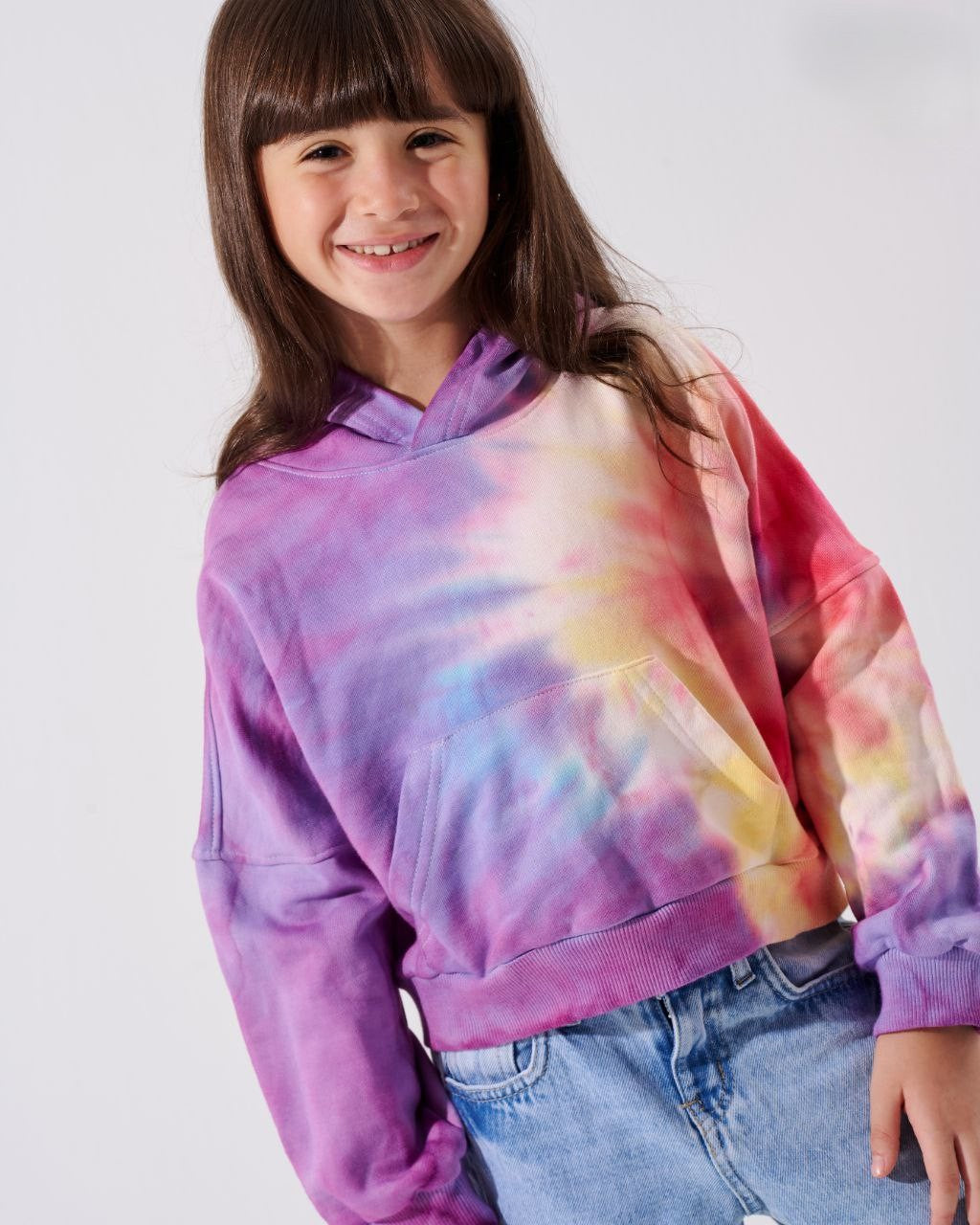 Tie-Dye Hoodie -pink