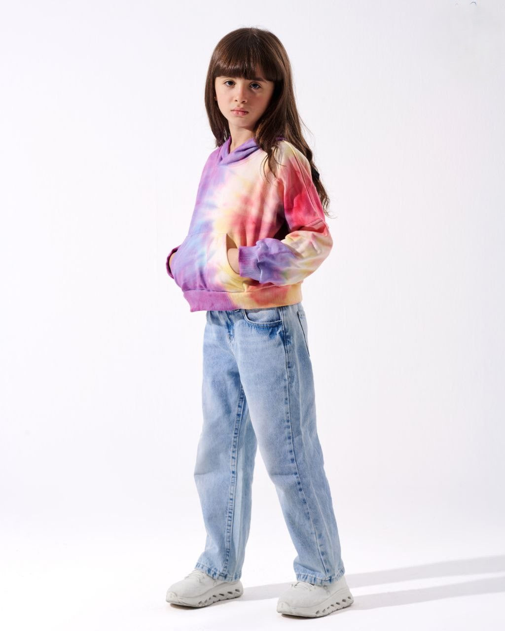 Tie-Dye Hoodie -pink