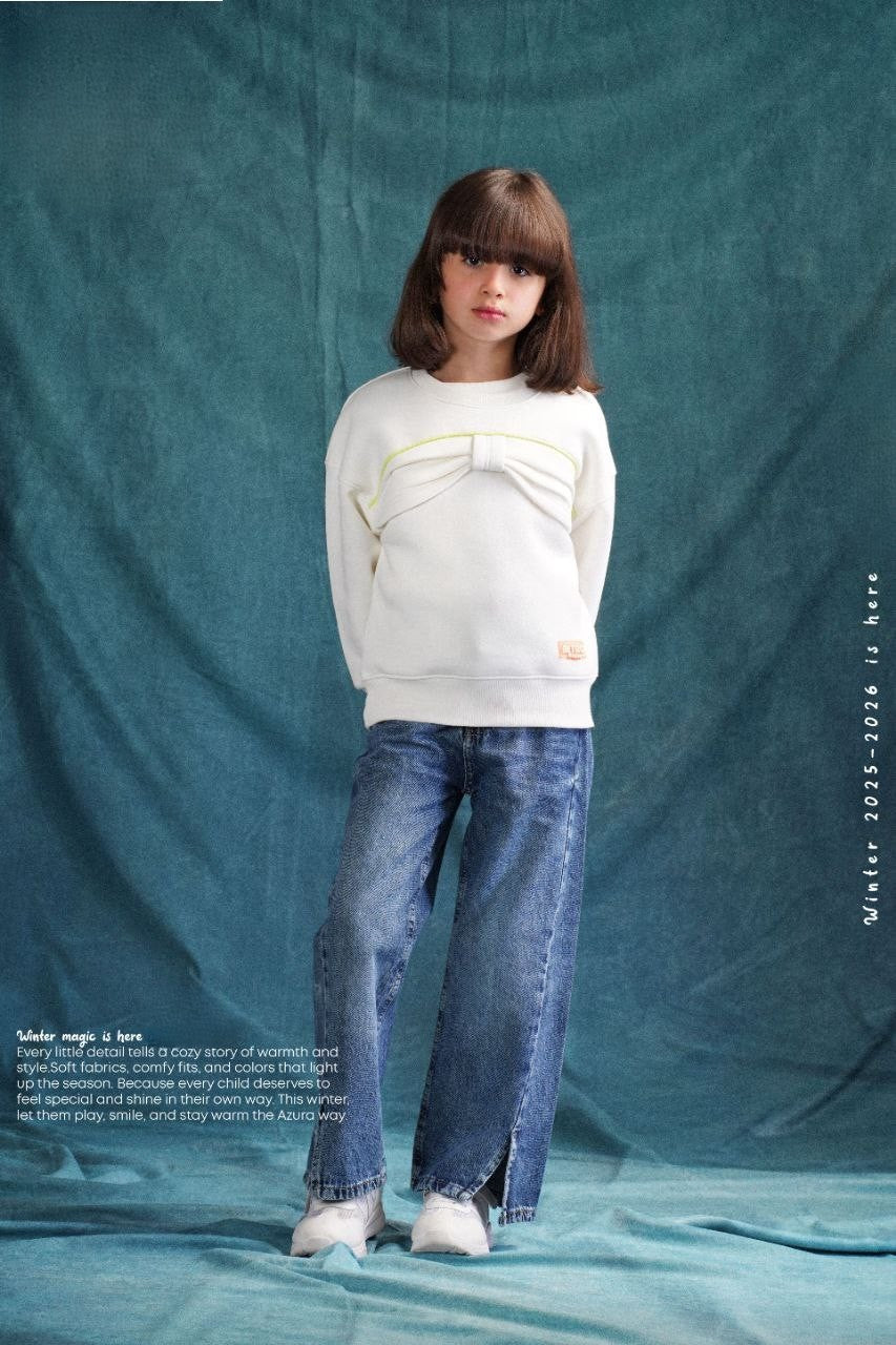 White Bow Sweatshirt