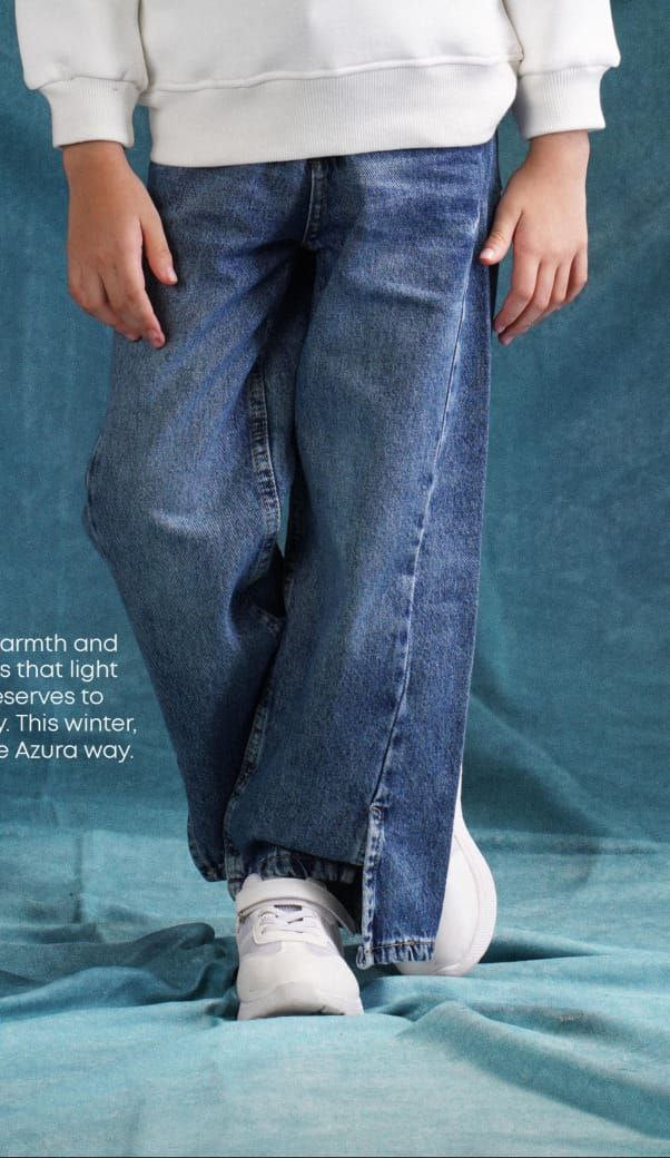 Wide Leg Jeans - blue