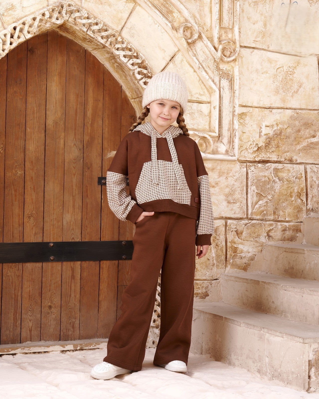 Brownish Wide Leg Set