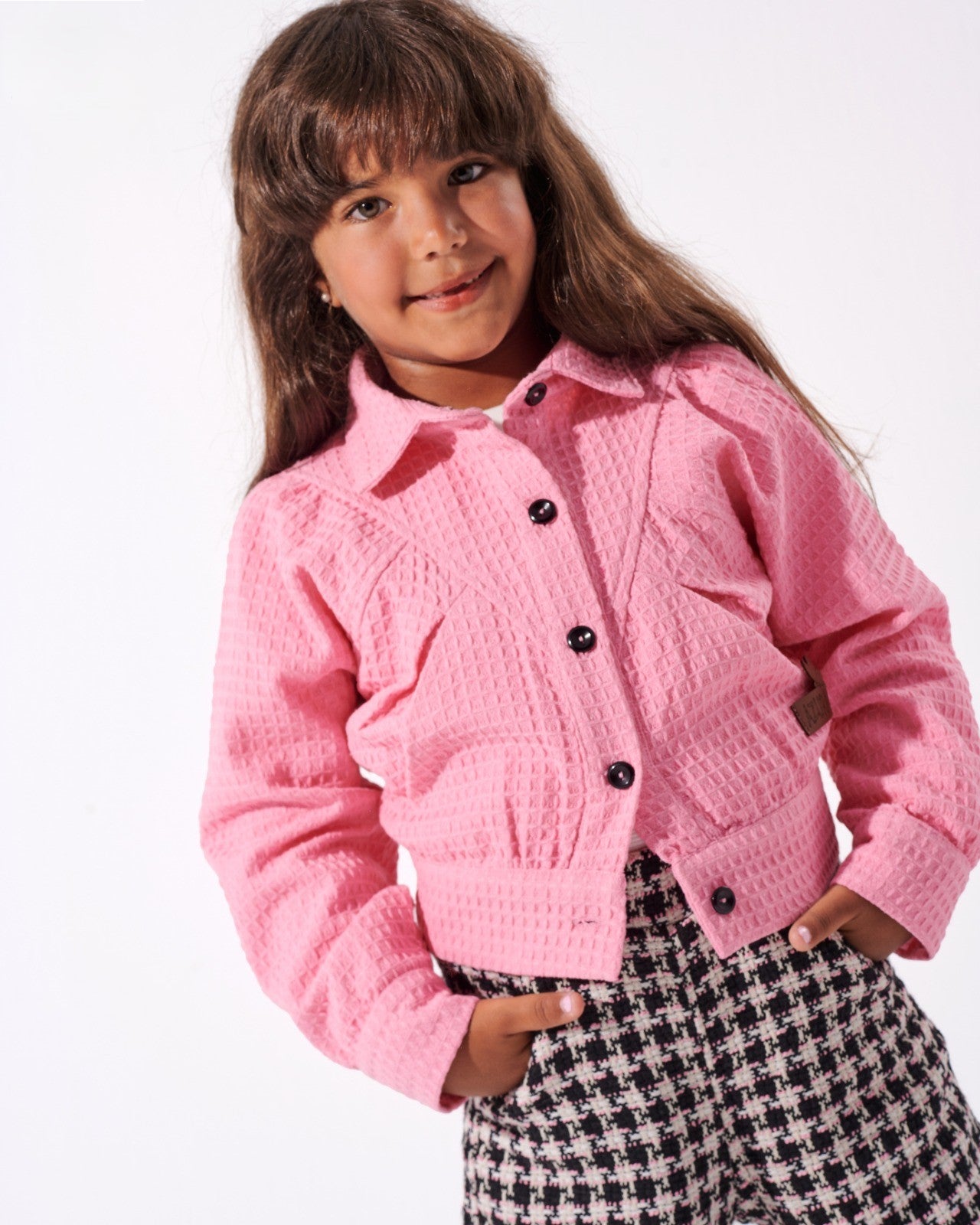 patterned Pant Set - pink